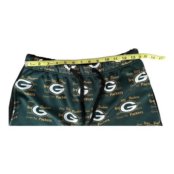 Green Bay Packers Sweatpants Fun Design Print Front Black Back - Picture 5 of 8